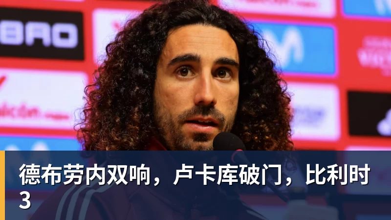 FB体育德布劳内双响，卢卡库破门，比利时3